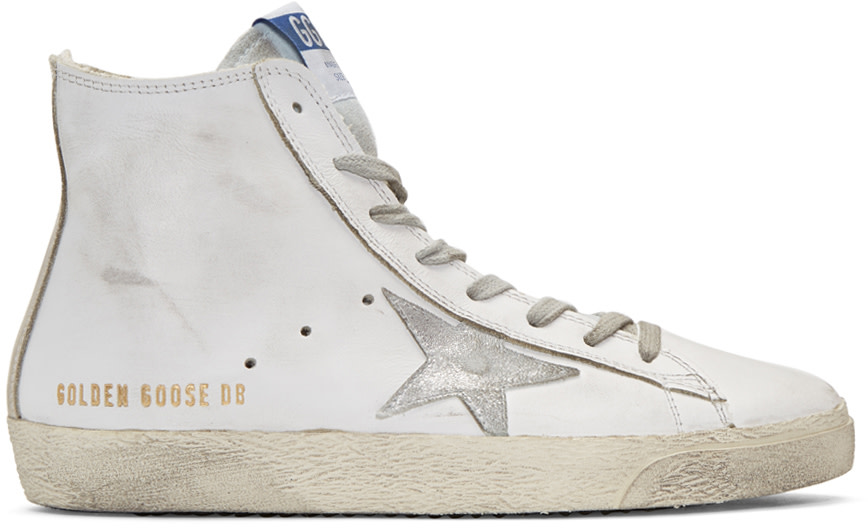 Golden Goose - White Francy High-Top Sneakers