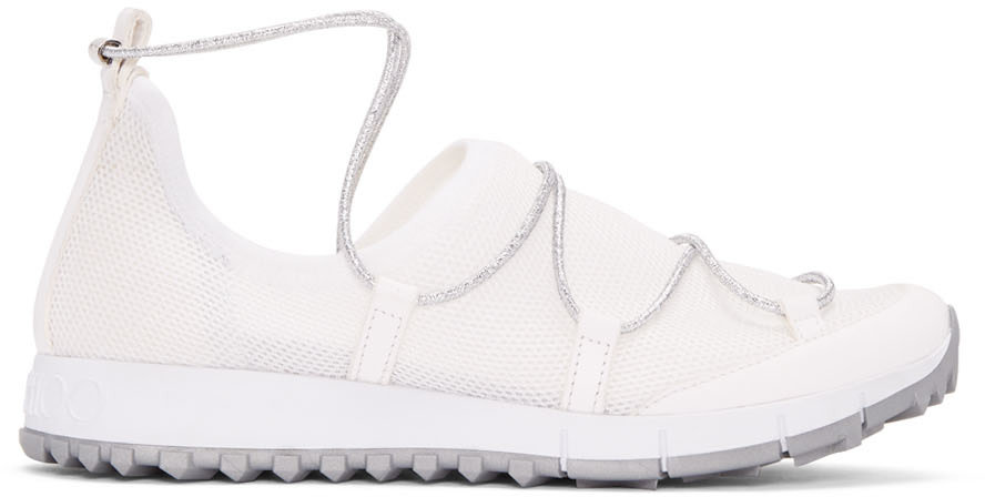 Jimmy Choo - White Andrea Sneakers