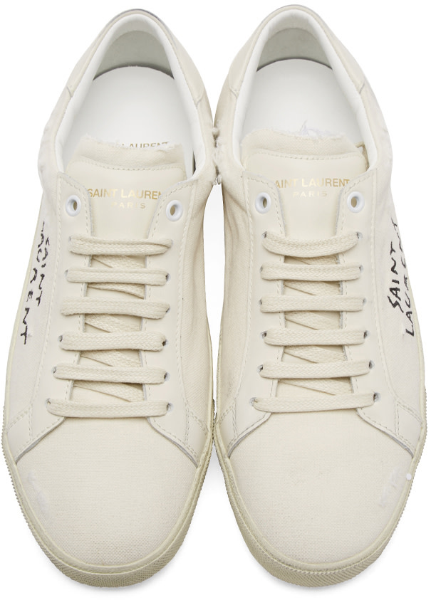 3 Stores: SAINT LAURENT Signature Court Classic Sl/06 Sneaker In Optic ...