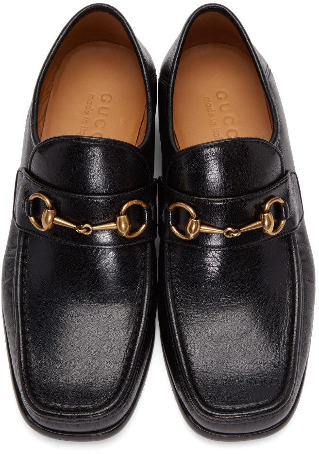 GUCCI 30Mm Vegas Leather Horsebit Loafers in Black | ModeSens