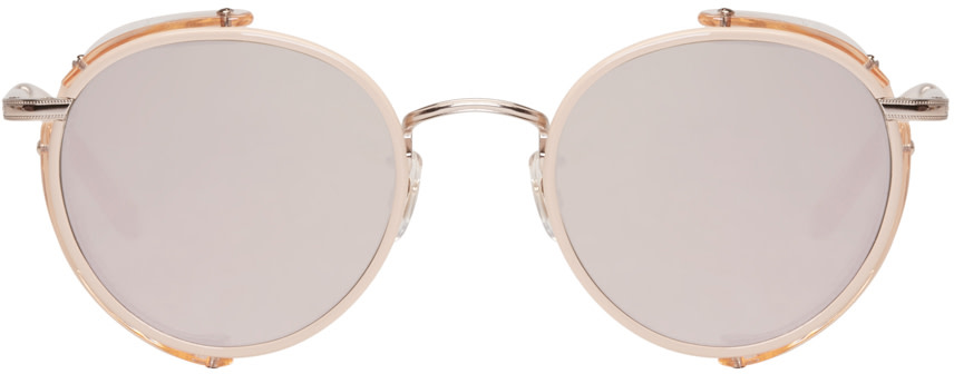 Garrett Leight - Pink Wilson Sun Shield Sunglasses