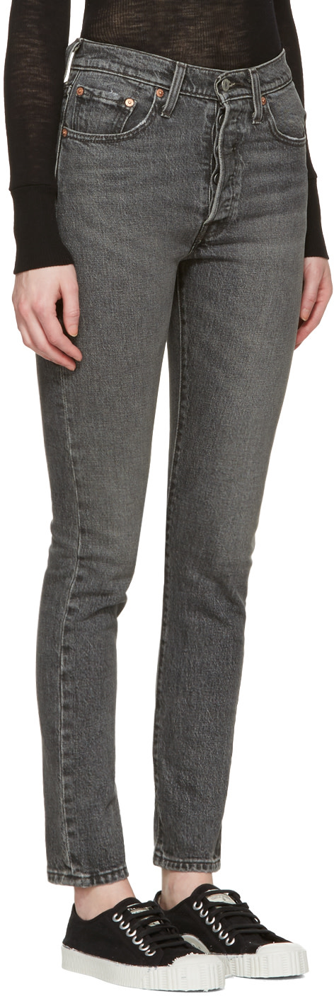 LEVI'S Black 501 Skinny Jeans | ModeSens