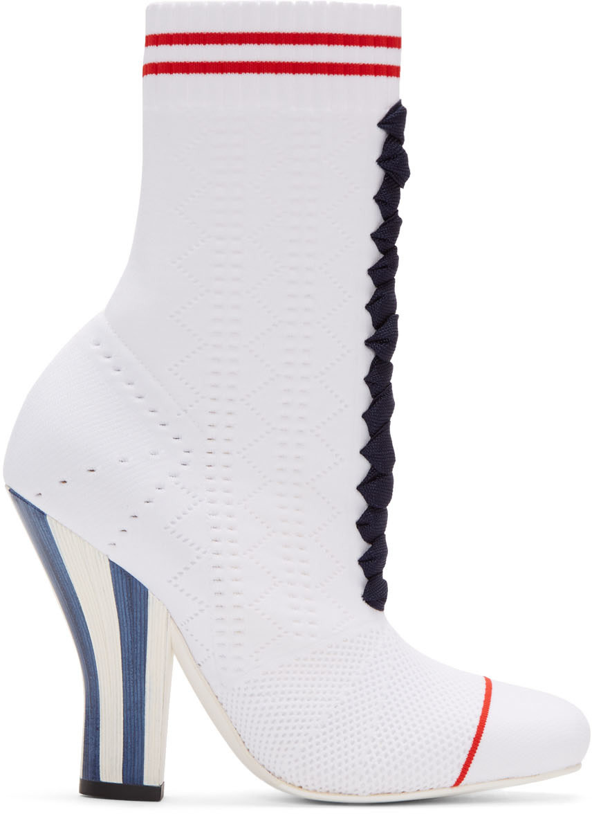 fendi cowboy boots white