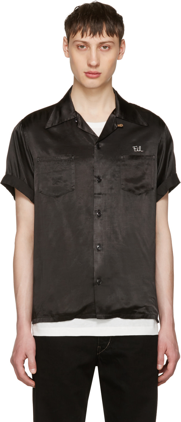 Shop Visvim Black Peerless Irving Shirt