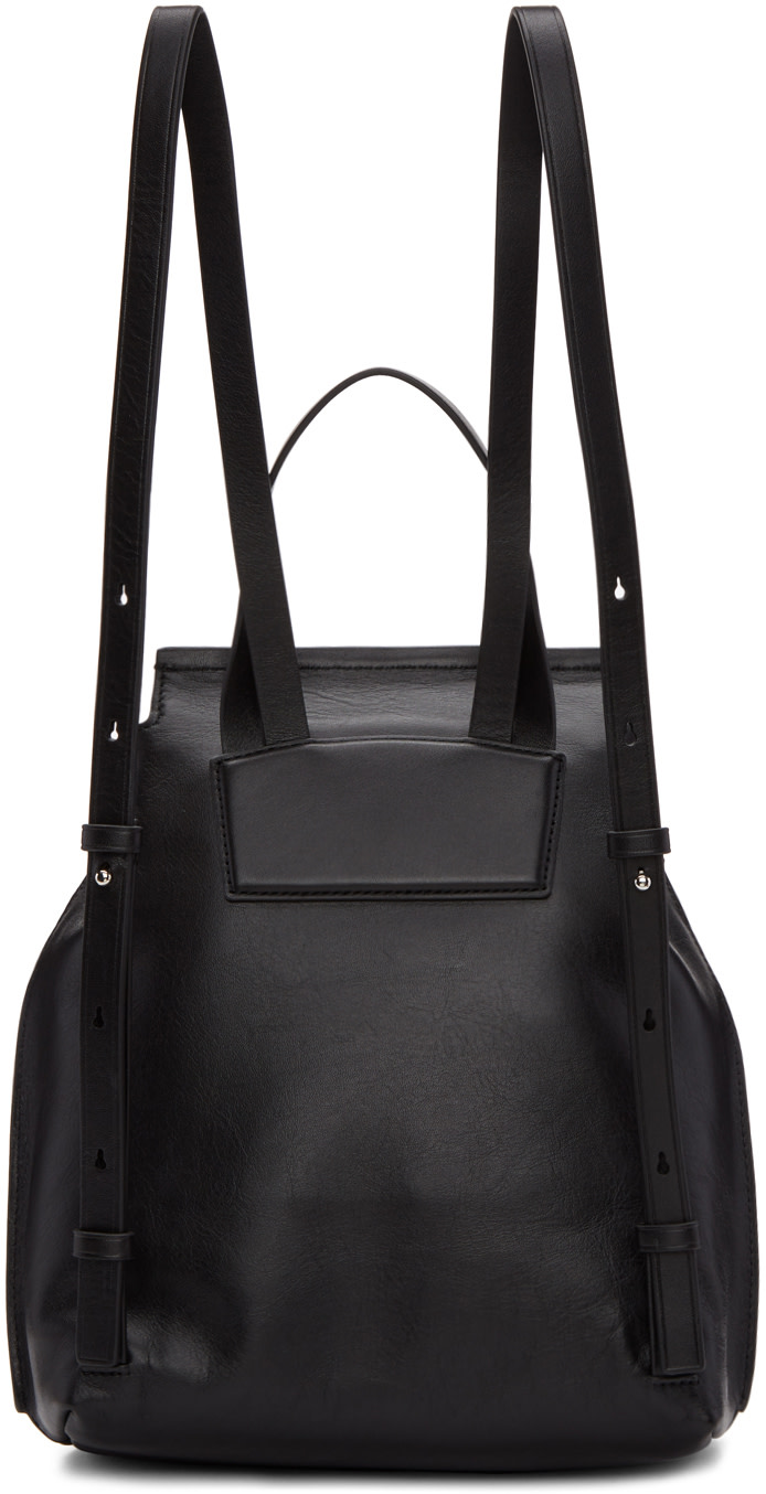 MARC JACOBS Black Leather Zip Backpack | ModeSens