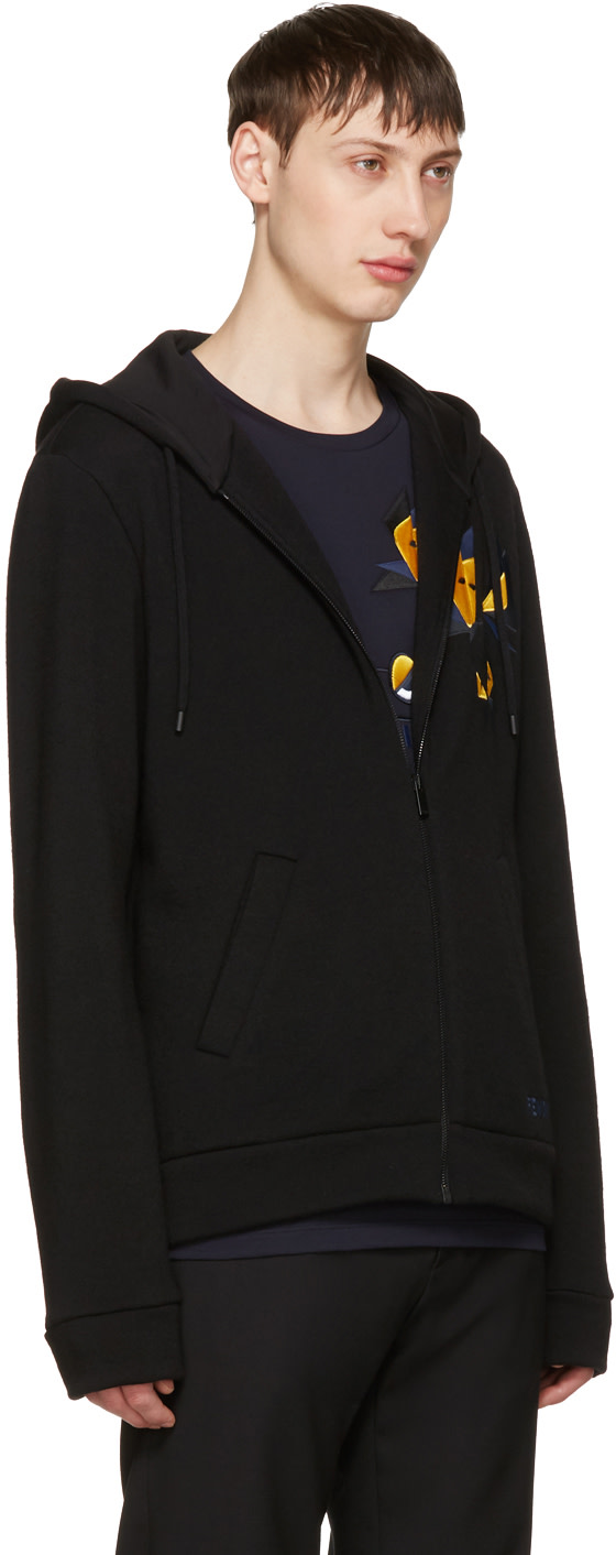 FENDI Black Butterfleyes Bomber Jacket | ModeSens