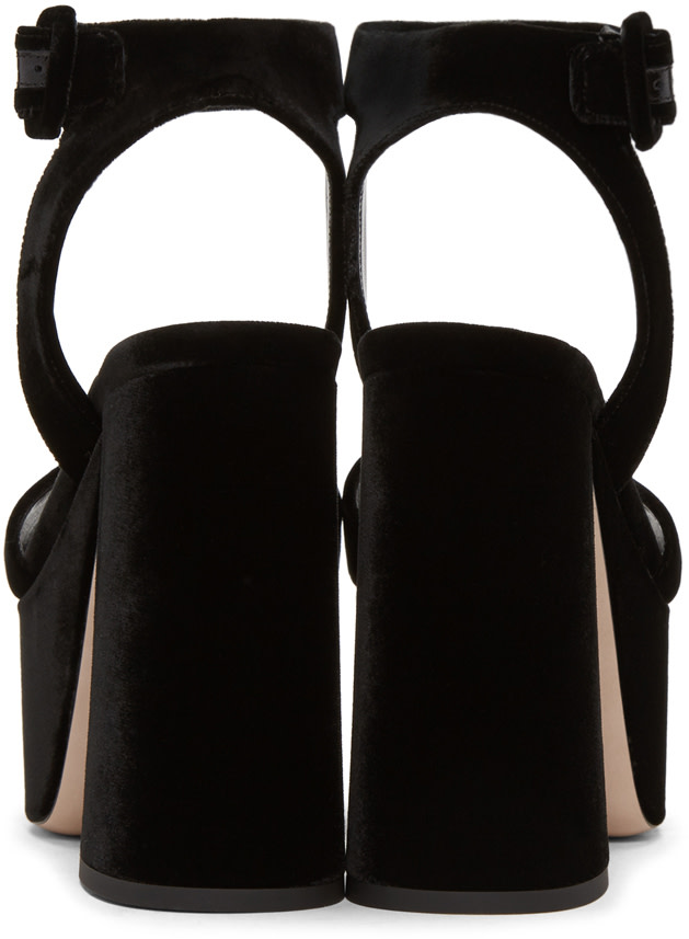 camel suede block heel