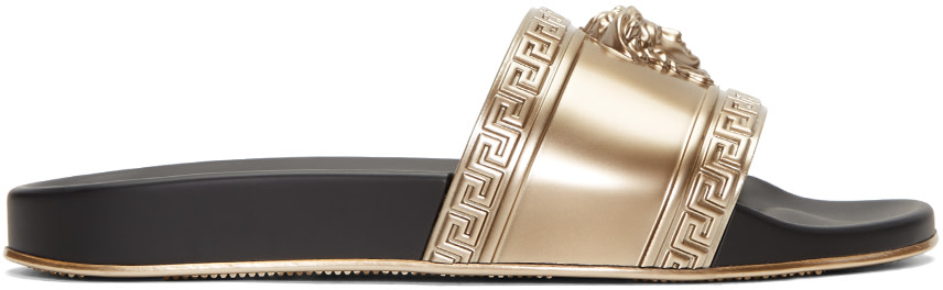 versace gold sliders