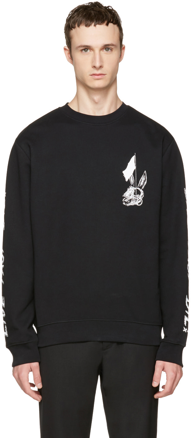 MCQ BY ALEXANDER MCQUEEN Black 'Live Fast Die' Clean Sweatshirt in ...