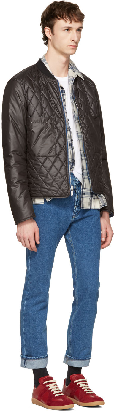 MAISON MARGIELA BURGUNDY REPLICA SNEAKERS