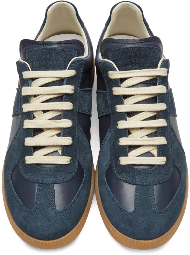 MAISON MARGIELA MAISON MARGIELA NAVY REPLICA SNEAKERS