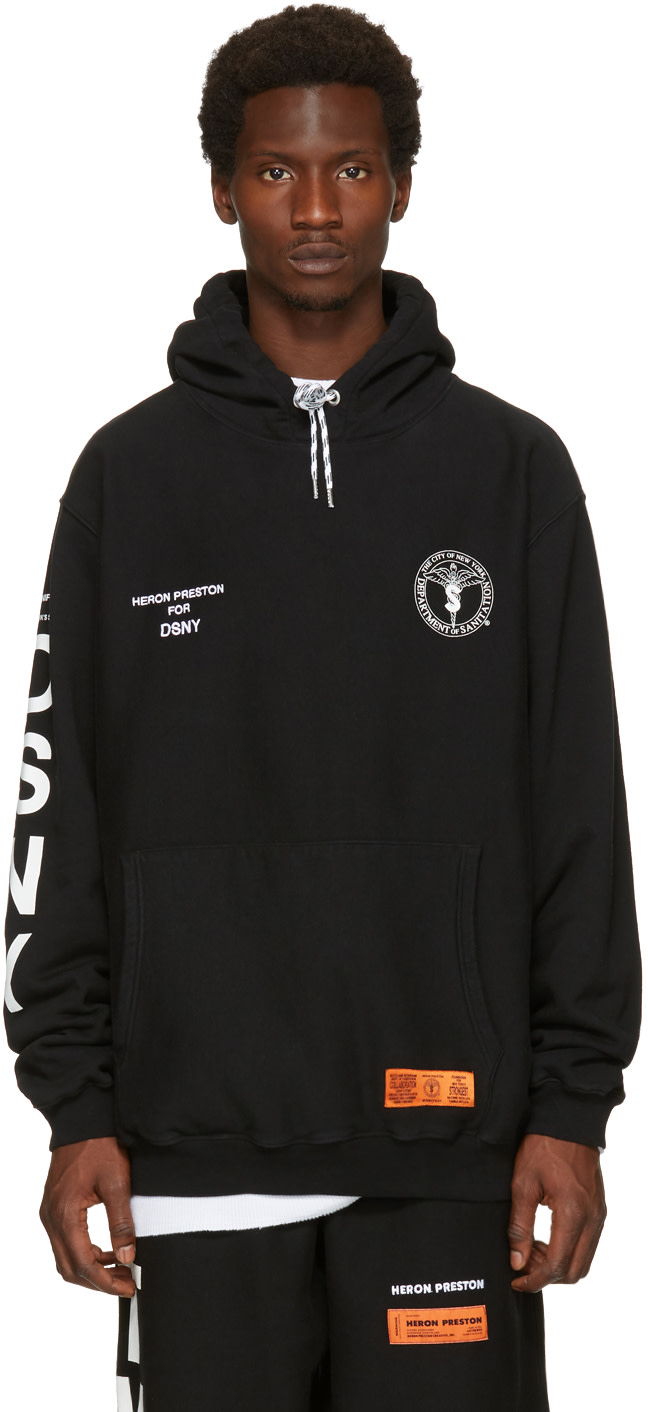 Heron Preston Black Dsny Edition 'uniform' Hoodie | ModeSens