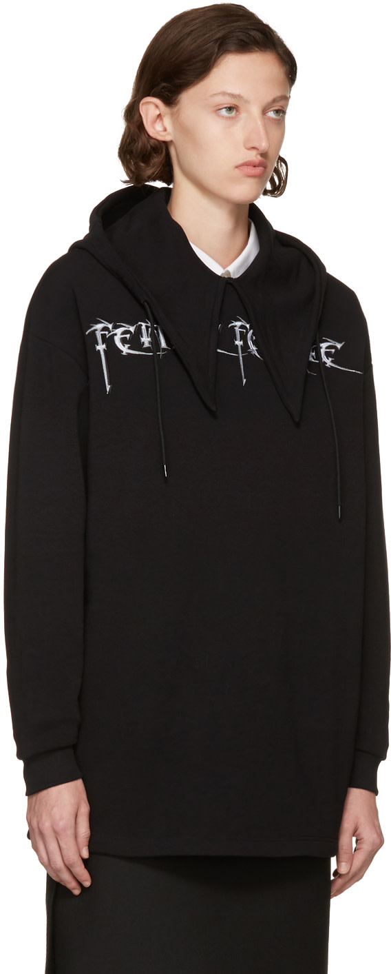 BALENCIAGA Femme Fatale Oversized Embroidered Stretch-Jersey Hooded Top ...