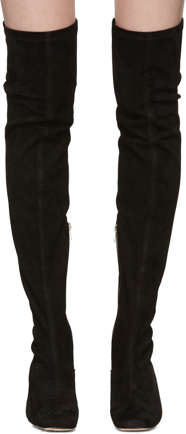 DORATEYMUR Black Suede Sybil Leek Ii OverTheKnee Boots ModeSens