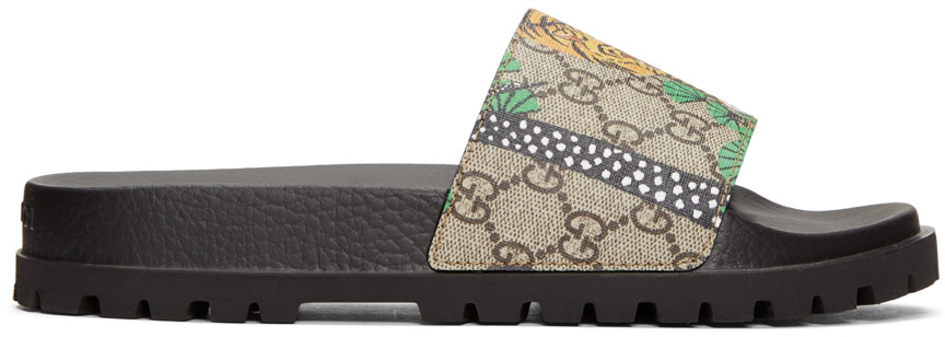 Gucci - Brown Pursuit Trek Bengal Sandals