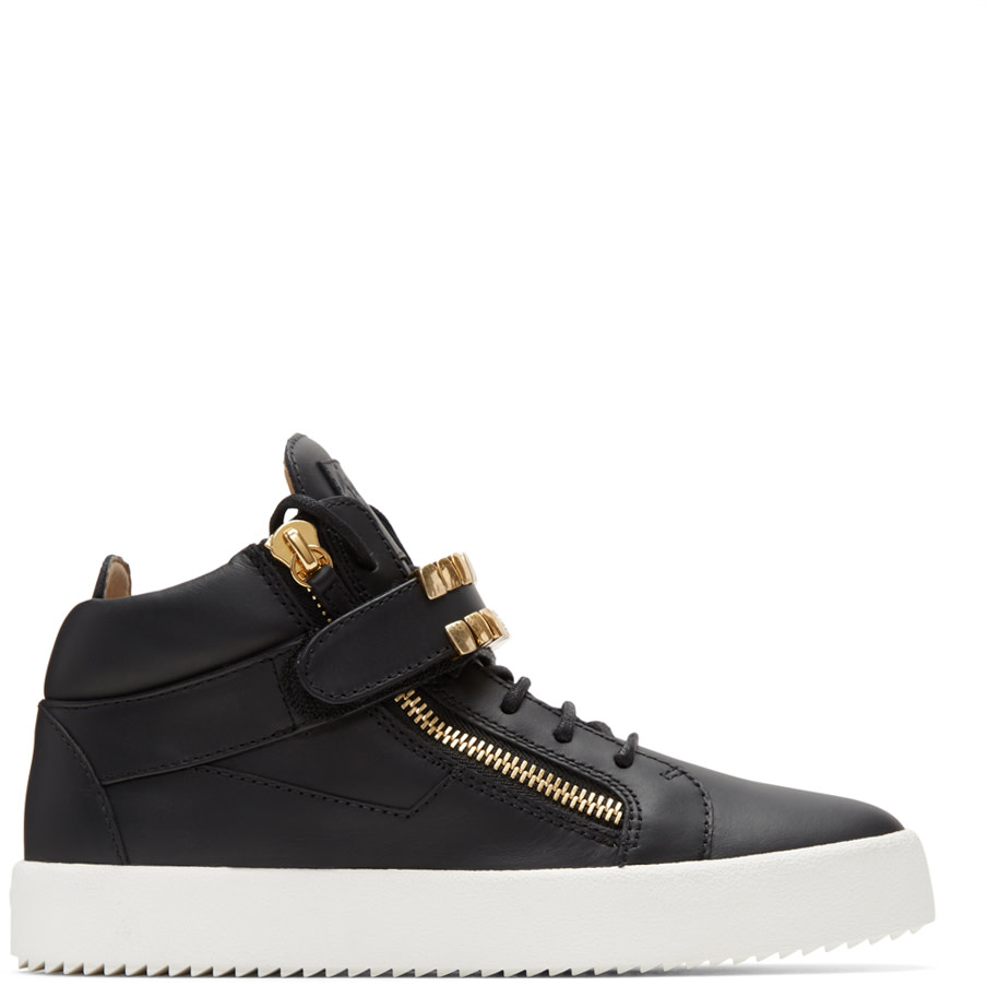 Giuseppe Zanotti Black May London High-Top Sneakers | ModeSens