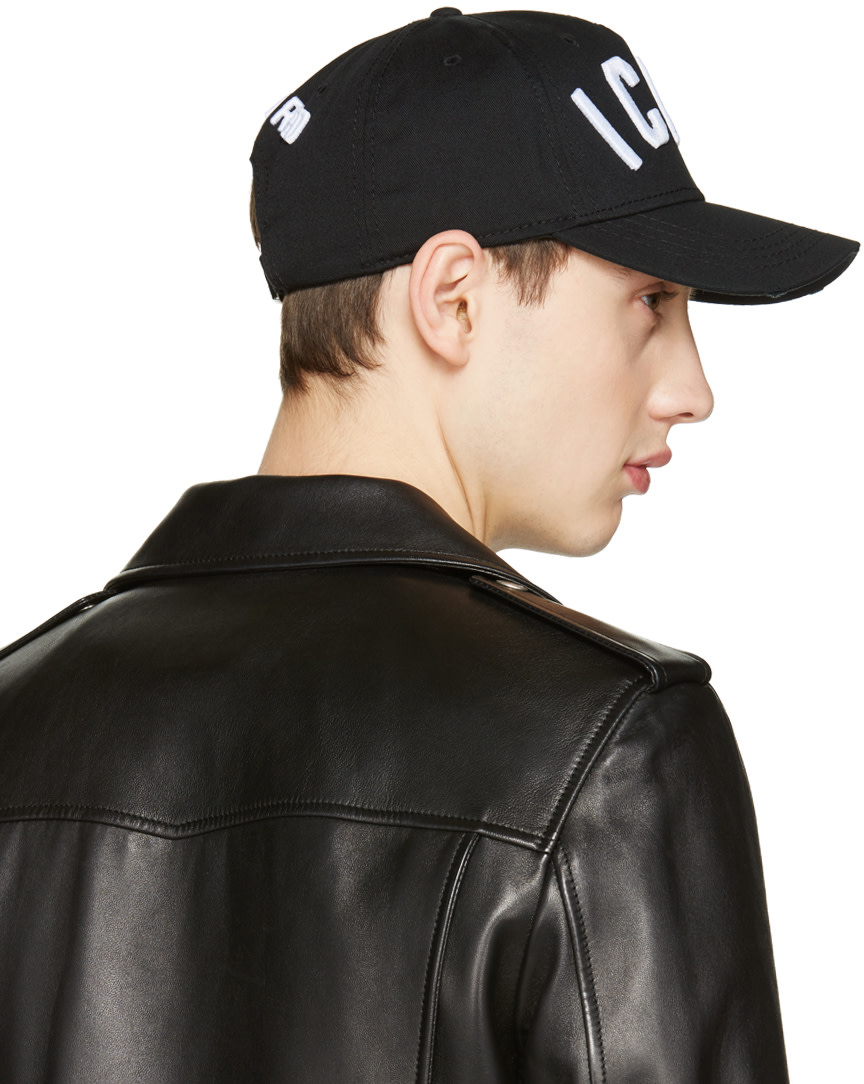 Dsquared2 Black Icon Cap Ssense Dsquared2 Black Icon Cap