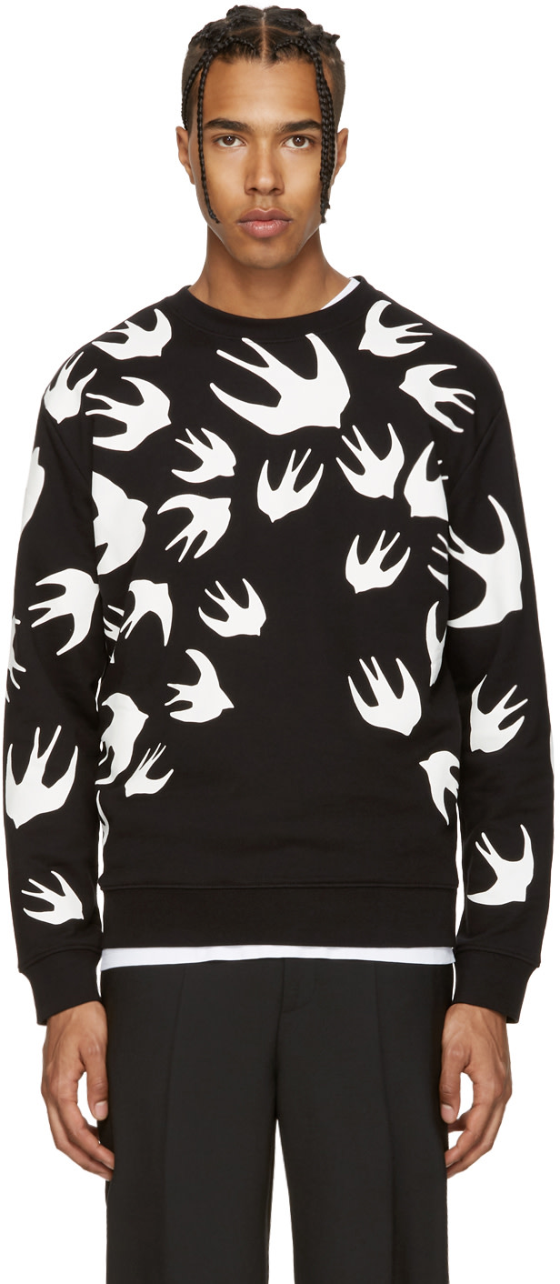 Mcq By Alexander Mcqueen Mcq Alexander Mcqueen Black And White Swallows ...