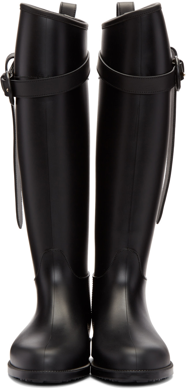 BURBERRY 'Roscot' Waterproof Riding Boot (Women) in Black ModeSens