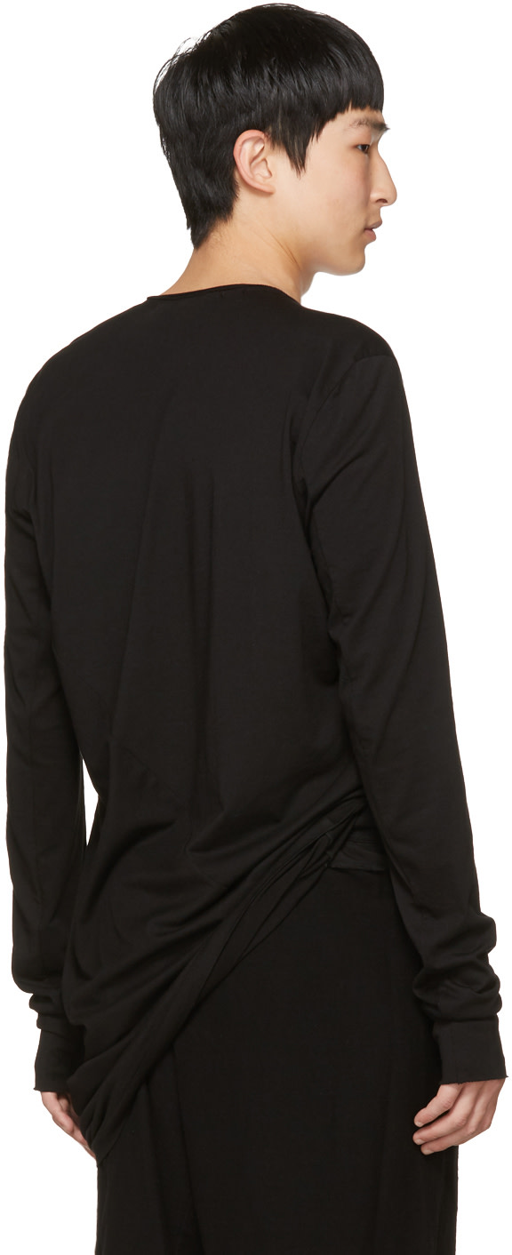 JULIUS Black Cut & Sewn T-Shirt