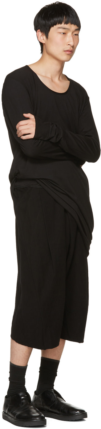 JULIUS Black Cut & Sewn T-Shirt