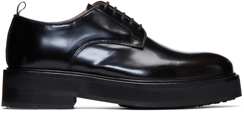 EYTYS Kingston Raised-Sole Leather Derby Shoes, Llack | ModeSens