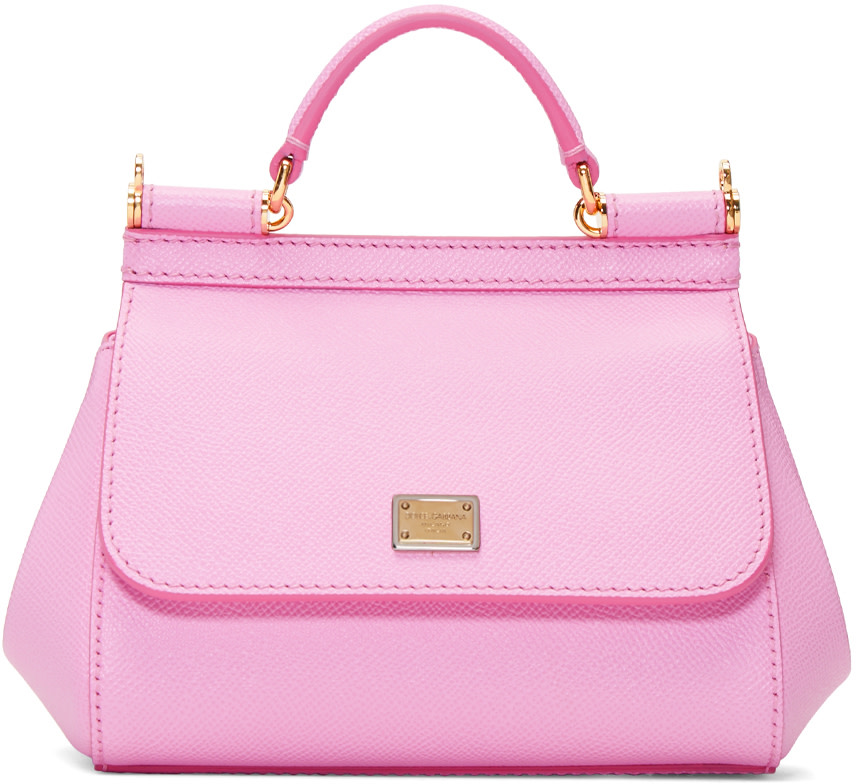 Dolce & Gabbana: Pink Mini Miss Sicily Bag | SSENSE