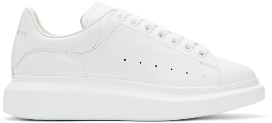 ALEXANDER MCQUEEN White Mono Oversized Sole Sneakers | ModeSens