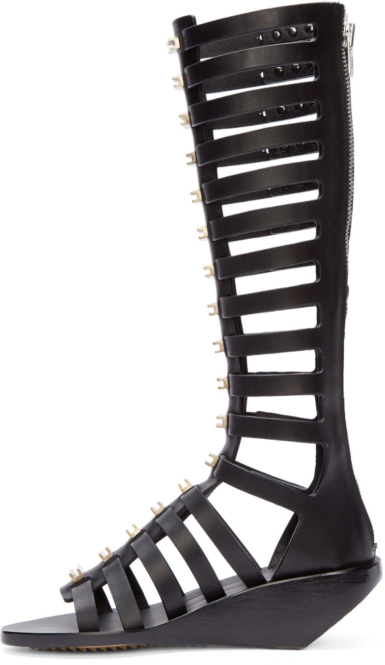 gryphon rick owens leather gladiator sandals