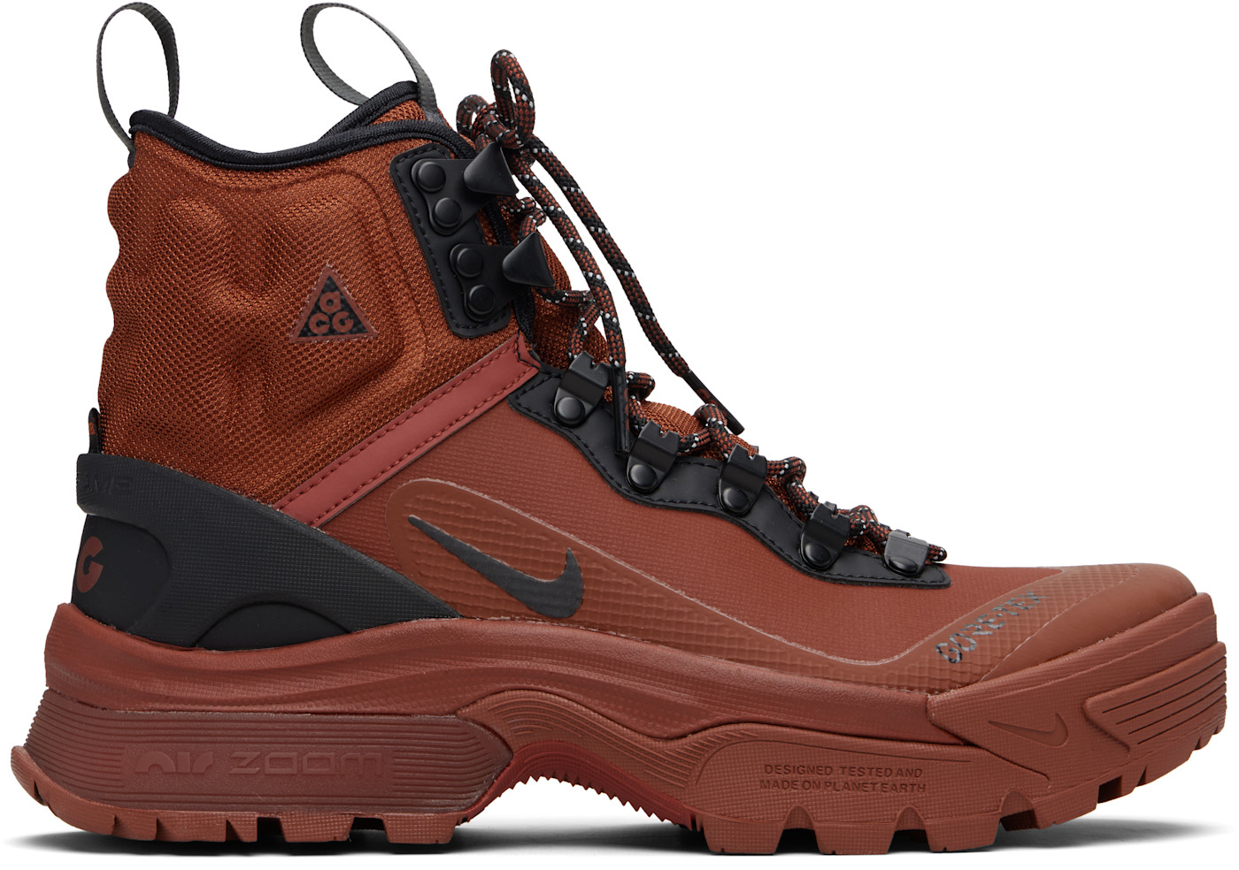 Ботинки Nike Brown ACG Air Zoom Gaiadome GORE-TEX коричневого цвета/цвета марсианского камня/коричневого дерева моссвуд/черного
