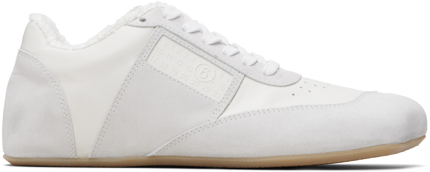 Анатомические кроссовки MM6 Maison Margiela White & Gray белого цвета