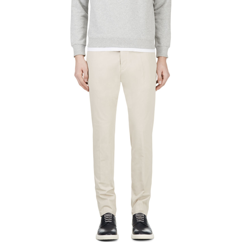 Dsquared2 Beige Slim Trousers