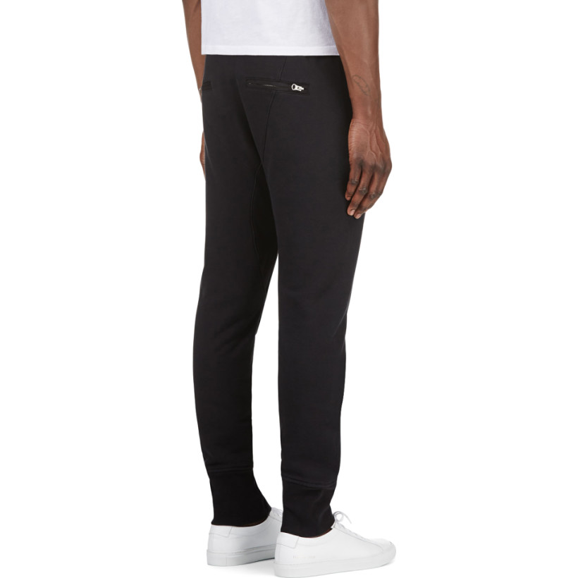 Acne Studios Black Terry Sarouel John Lounge Pants