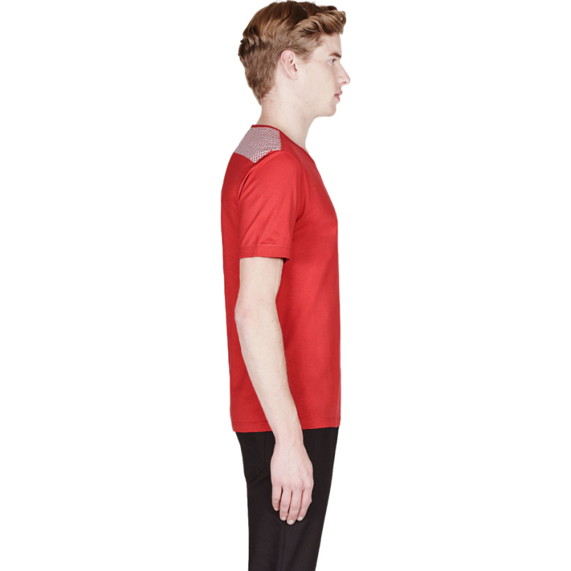 Alexander McQueen Croal Contrast Pocket T Shirt