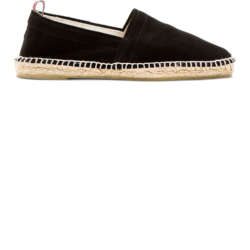 Castañer Black Suede Pablo Slip On Shoes