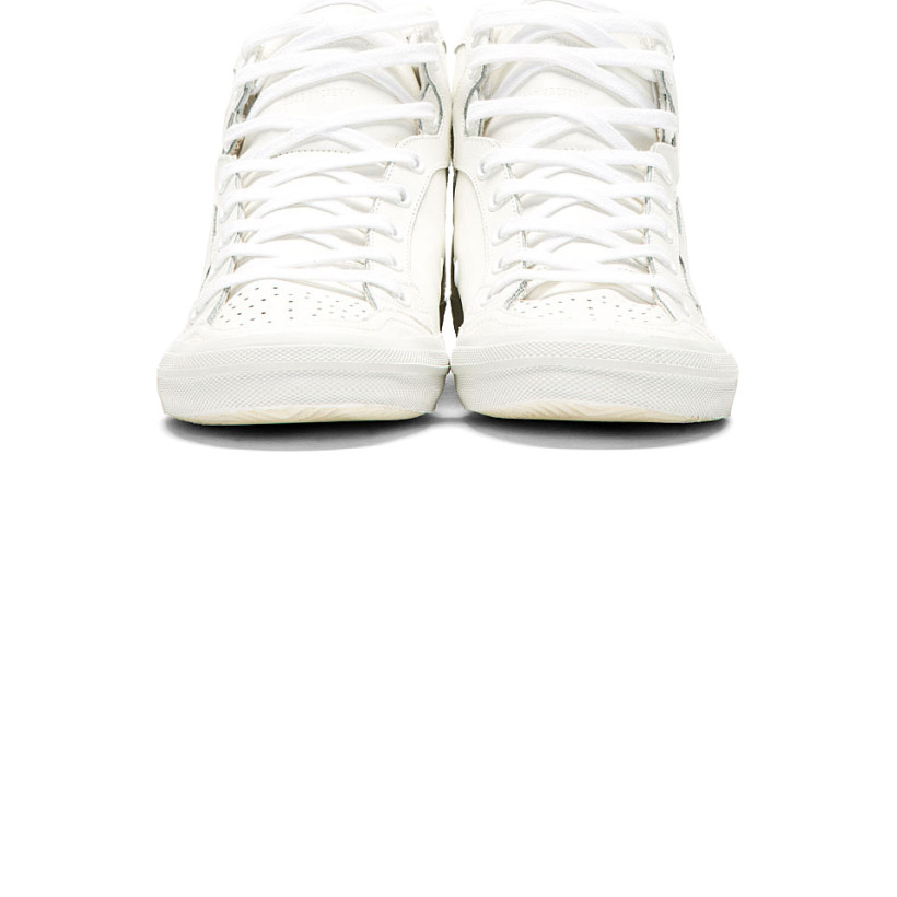 Golden Goose White Leather Limited Edition 2.12 Mid Top Sneakers