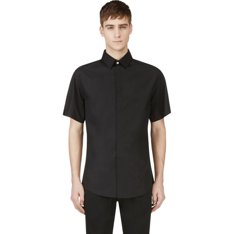 Versus Black Safety Pin Shirt