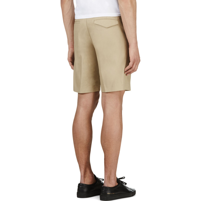 Acne Studios Beige Slub Shorts