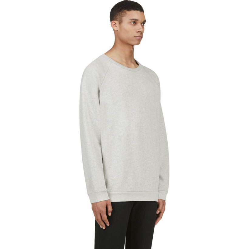 Acne Studios Grey Slub Brian Main Sweatshirt