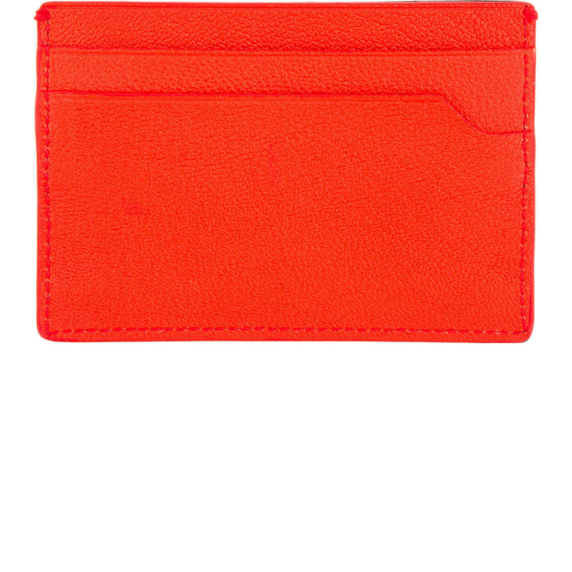 Lanvin Poppy Red Leather Card Holder