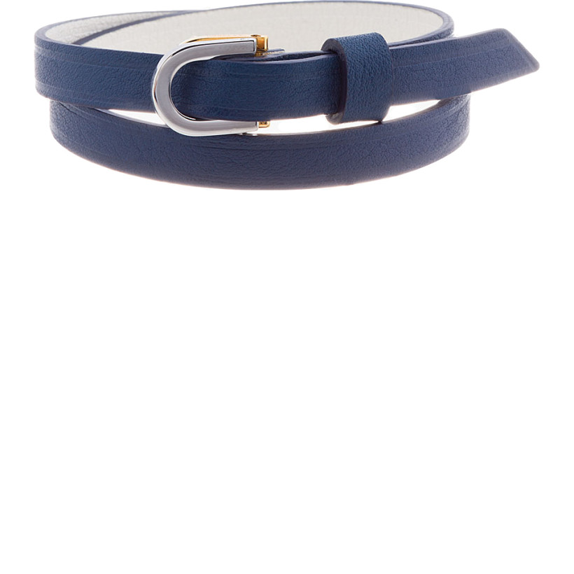 Want Les Essentiels de la Vie Navy Reversible Leather Arlanda Wrap