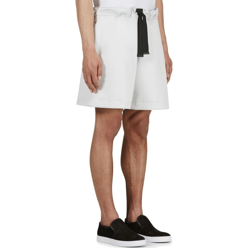 Kenzo Pearl Grey Neoprene Shorts