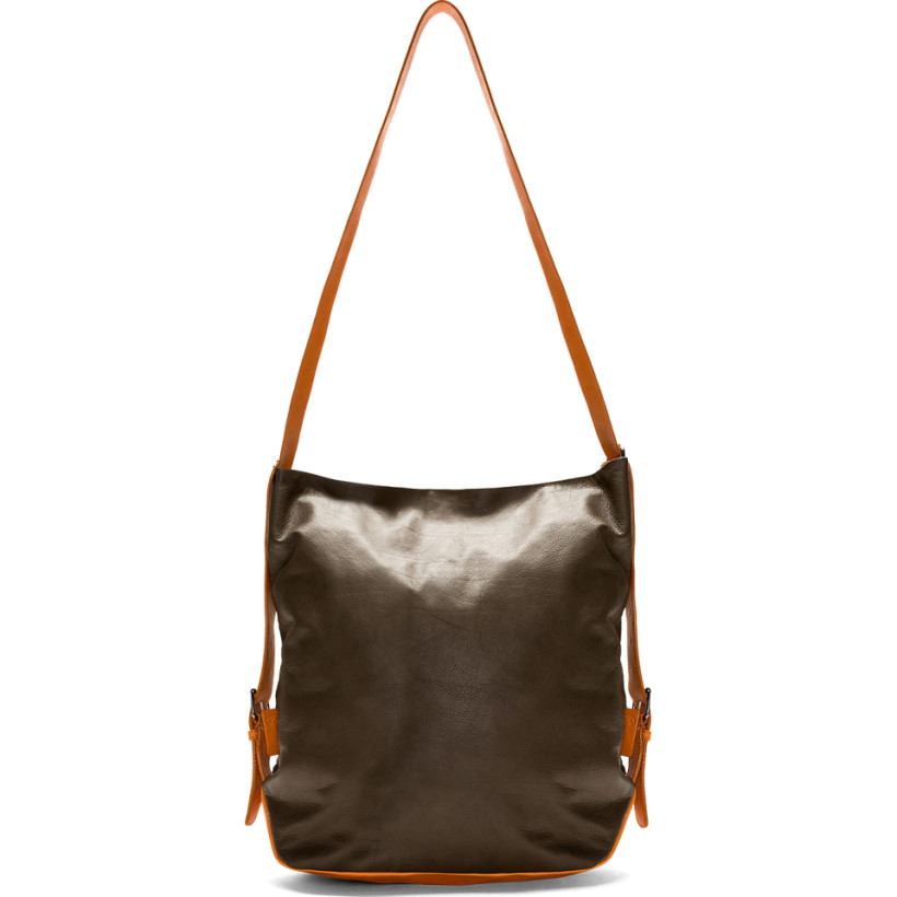 Carven Brown & Black Hybrid Tote