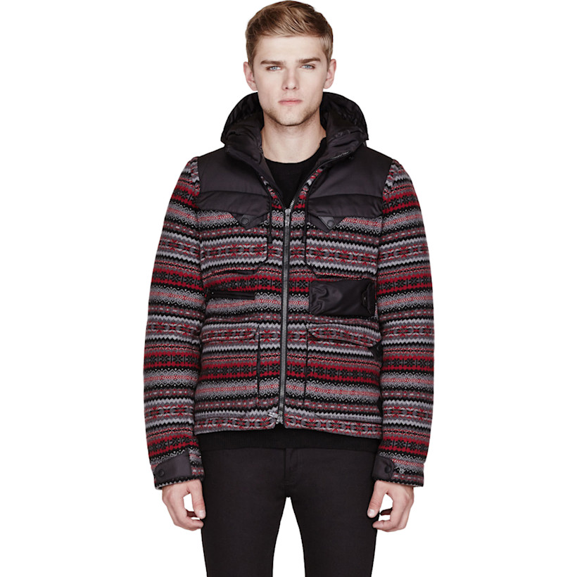 Moncler Grey Patterned White Mountaineering Edition Tenzam Jacket