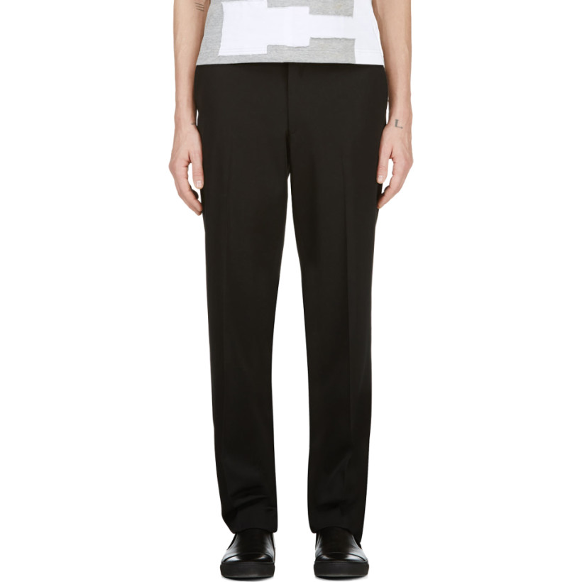 Comme des Garçons Homme Plus Black Wool Classic Trousers