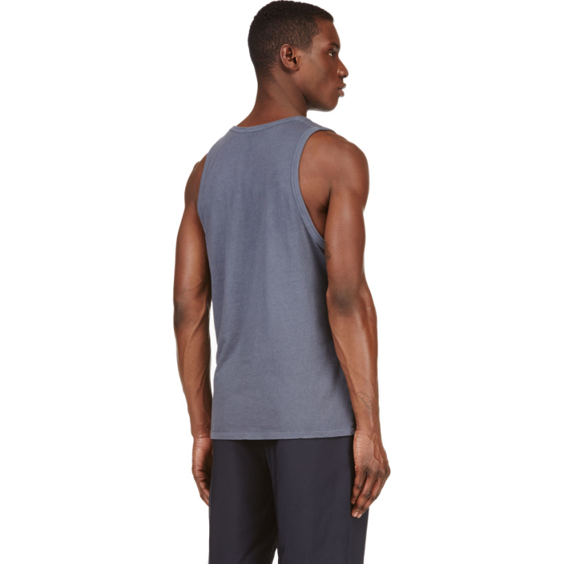 by Alexander Wang Blue Racerback Pocket Tank Top