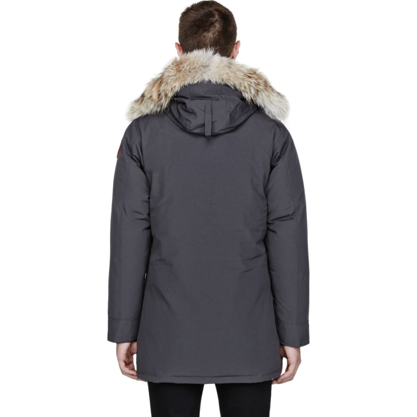 Canada Goose Charcoal grey Down & Fur langford parka