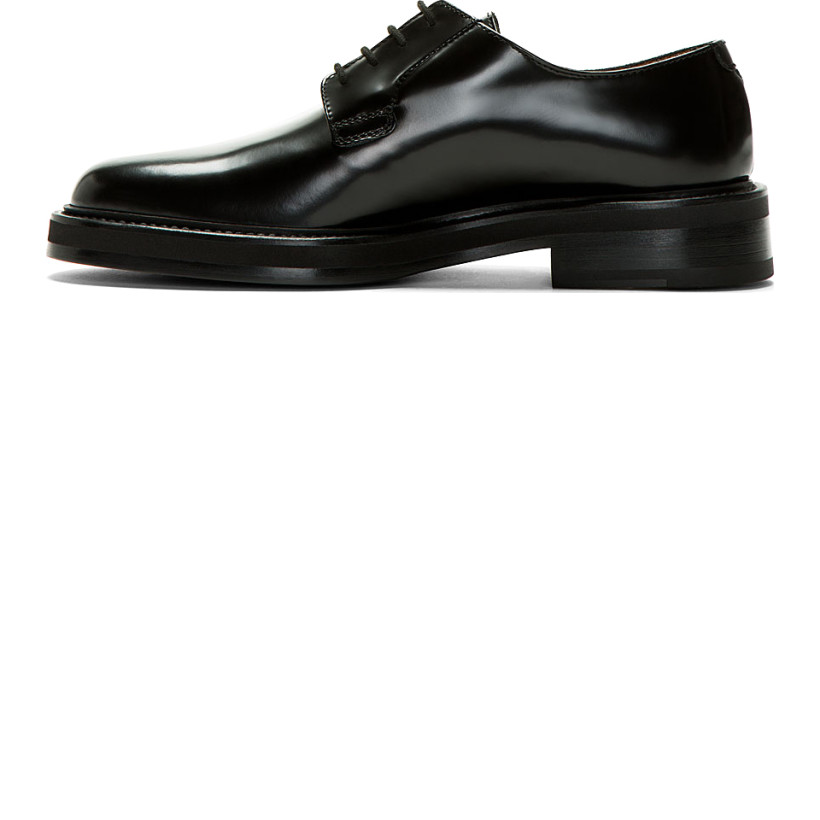 Common Projects Black Leather Cadet Derbys