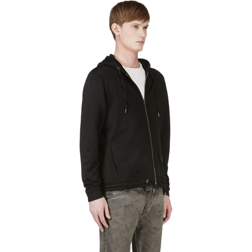 Diesel Black Drawstring S Lino Hoodie