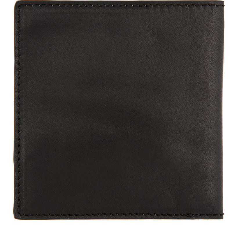 Ann Demeulemeester Black Leather Bifold Wallet